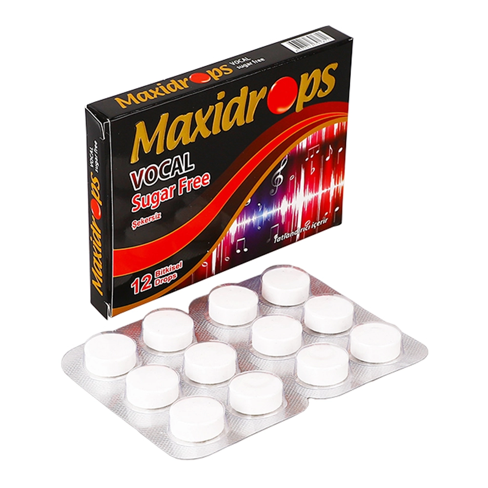 Maxidrops Vocal Şekersiz Boğaz Pastili